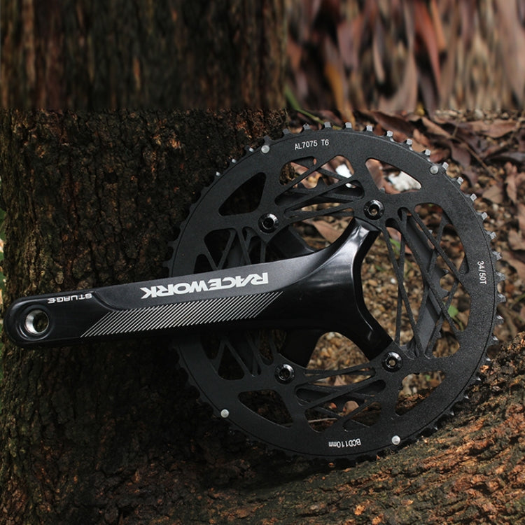 RACEWORK RKRFA Road Bike Aluminum Alloy 22-speed Crankset, Spec: 50-34T without BB - free shipping - PMC TechLife - Order now!