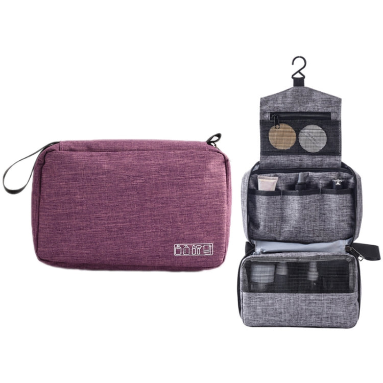 Portable Travel Waterproof Toiletries Storage Bag(Purple) - Storage Boxes by PMC Jewellery | Online Shopping South Africa | PMC Jewellery