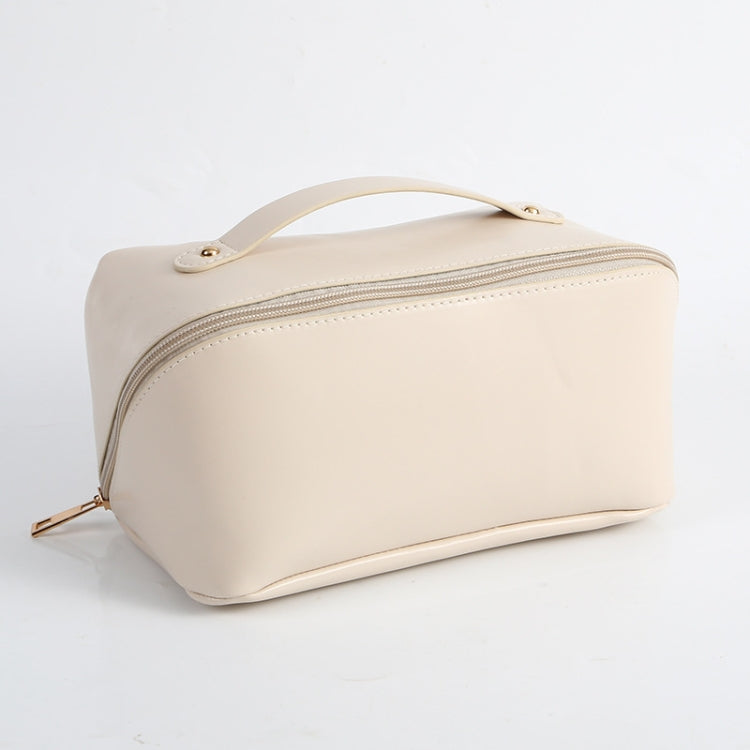 Travel Portable Large-capacity Toilet And Cosmetic Bag(Milk Apricot) - Storage Boxes by PMC Jewellery | Online Shopping South Africa | PMC Jewellery