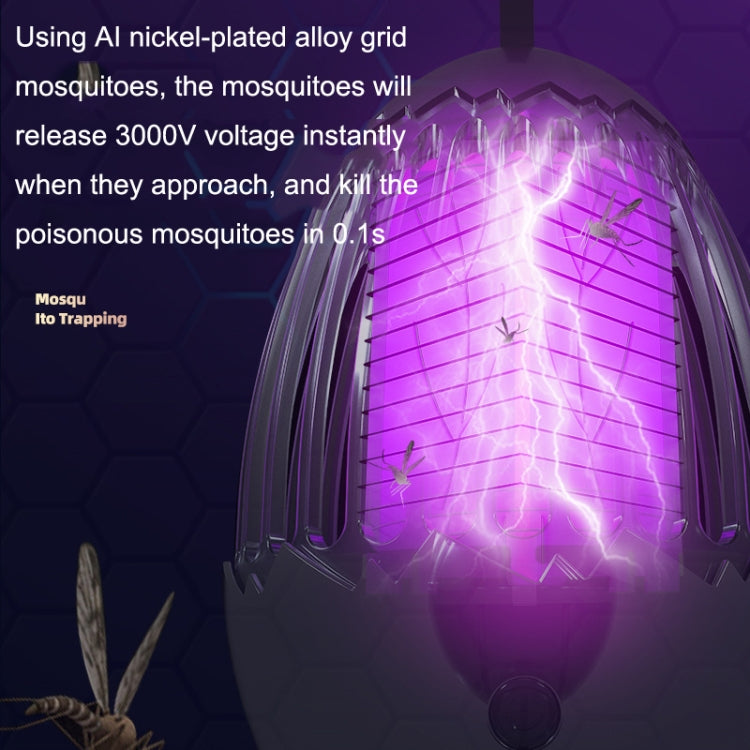 L01 Portable Electric Shock Mosquito Killer Lamp Home Outdoor Photocatalyst Fly Killer(Gray) - free shipping - PMC TechLife - Order now!
