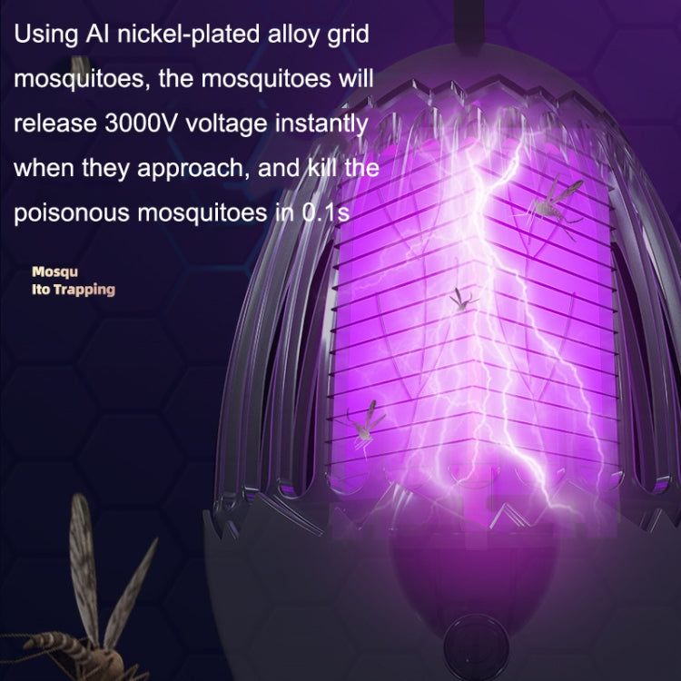 L01 Portable Electric Shock Mosquito Killer Lamp Home Outdoor Photocatalyst Fly Killer(Gray) - Repellents by PMC Jewellery | Online Shopping South Africa | PMC Jewellery