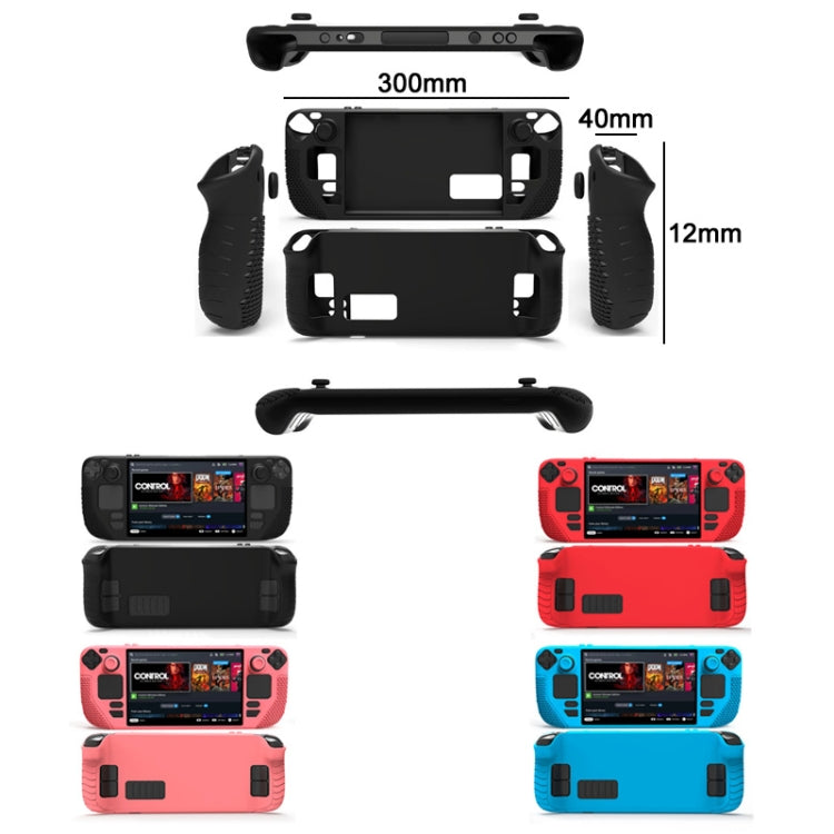 All-Inclusive Silicone Cover With Button Cap For Steam Deck(Black) - Accessories by PMC TechLife | Online Shopping South Africa | PMC TechLife