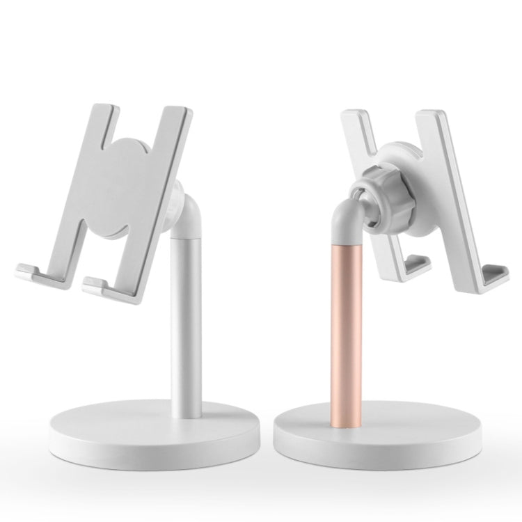 MT-100 Round Bottom Column Multi-Angle Adjustable Mobile Phone Tablet Holder(Champagne) - Desktop Holder by PMC TechLife | Online Shopping South Africa | PMC TechLife