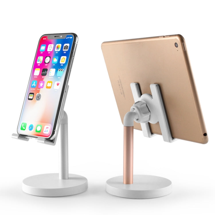 MT-100 Round Bottom Column Multi-Angle Adjustable Mobile Phone Tablet Holder(Rose Gold) - Desktop Holder by PMC TechLife | Online Shopping South Africa | PMC TechLife