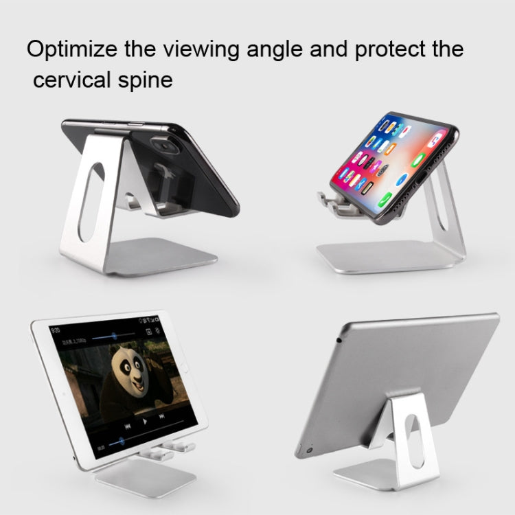 3-gear Adjustable Lazy Metal Mobile Phone Tablet Bracket(Black) - Desktop Holder by PMC TechLife | Online Shopping South Africa | PMC TechLife