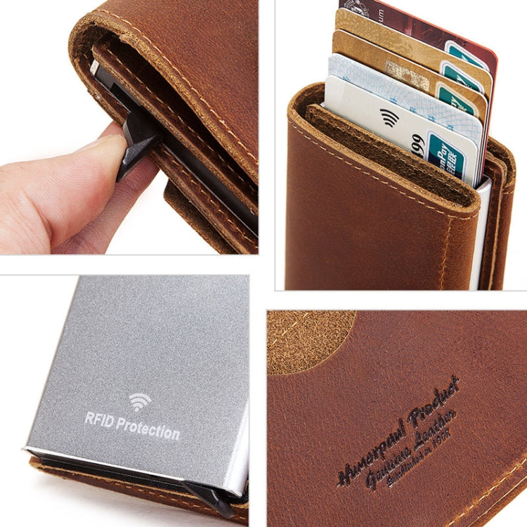 HUMERPAUL BP906 Credit Card Cover RFID Anti-Theft Brush Card Bag(Black) - free shipping - PMC TechLife - Order now!
