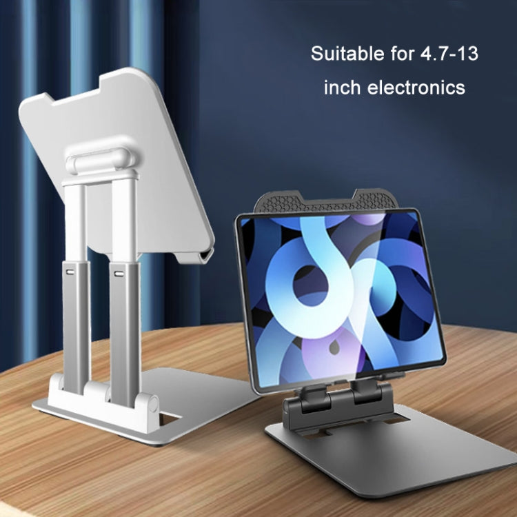 Tablet Mobile Phone Desktop Double Pole Lifting Folding Bracket, Color: Black (Large) - Desktop Holder by PMC TechLife | Online Shopping South Africa | PMC TechLife