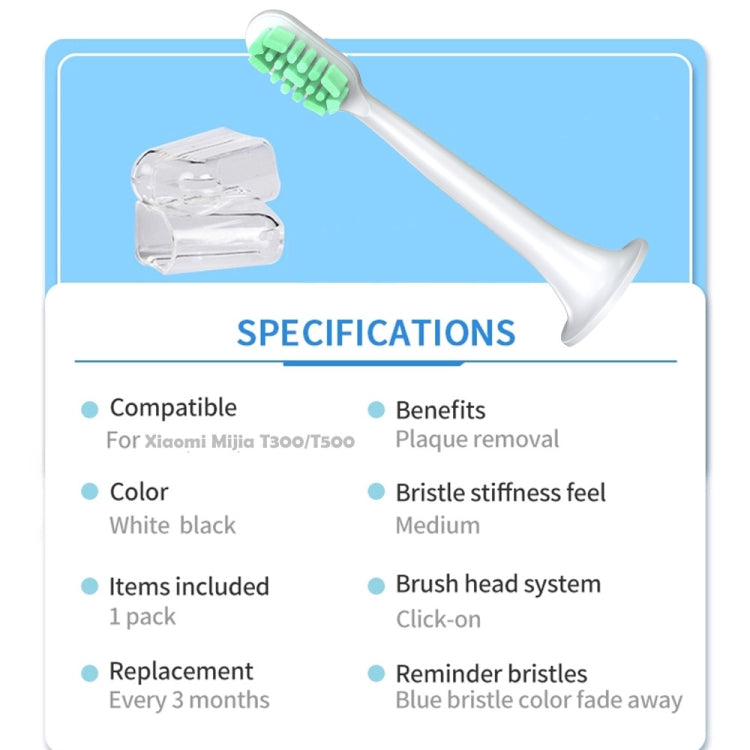 2 PCS For Xiaomi Mijia T300 T500 Electric Toothbrush Replacement Head(Pink) - free shipping - PMC TechLife - Order now!