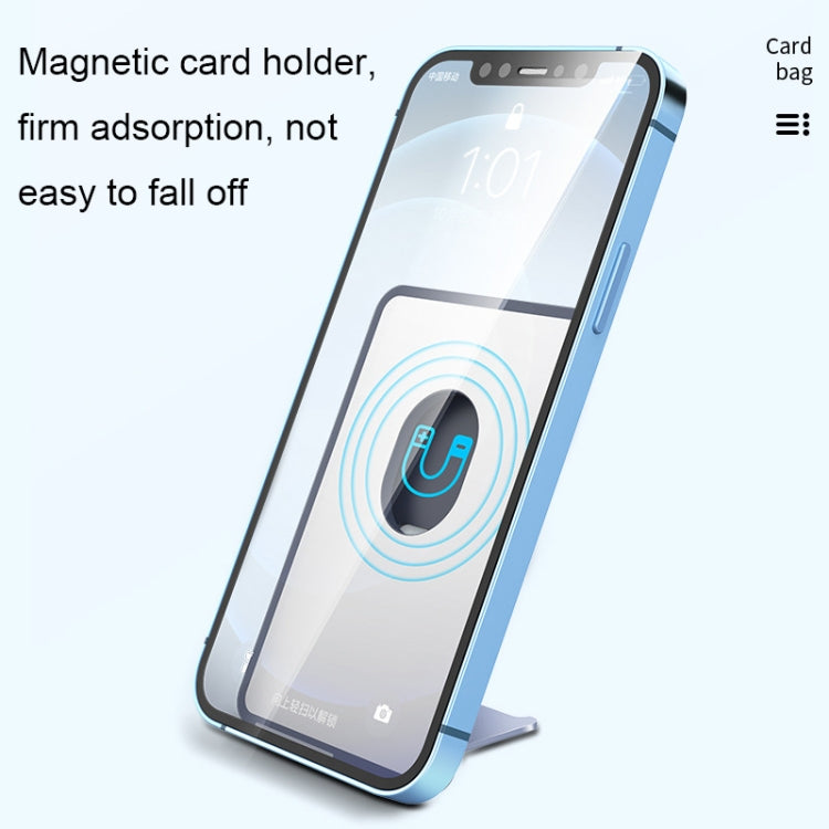 CY133H Silicone Magnetic Phone Holder with Card Holder Function(Midnight Blue) - Hand-Sticking Bracket by PMC TechLife | Online Shopping South Africa | PMC TechLife