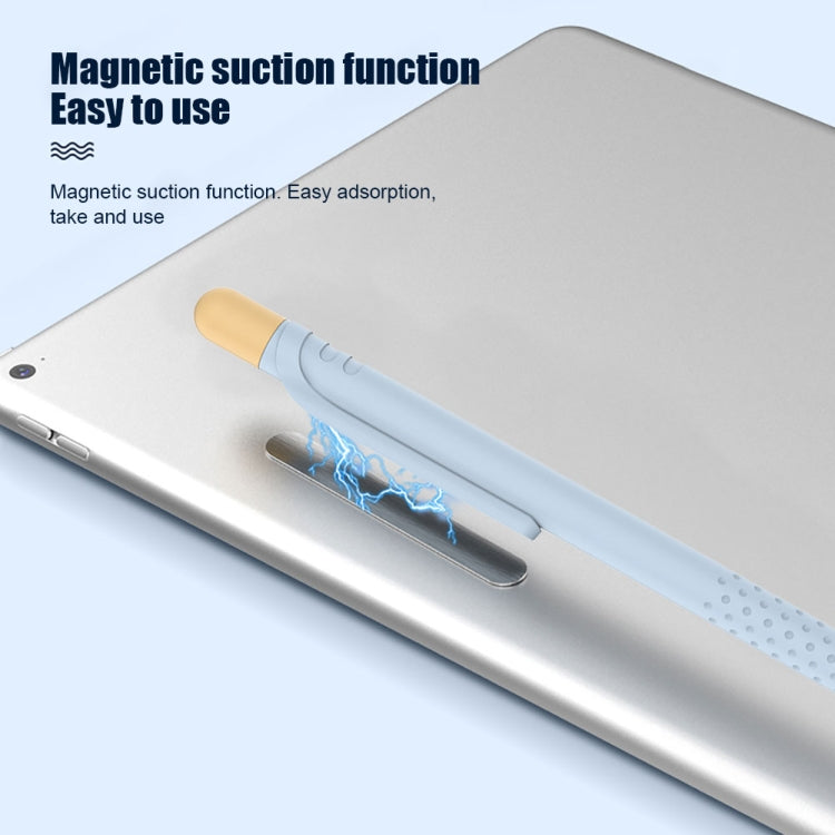 CY152 Magnetic Silicone Storage Colorblock Pen Holder For Apple Pencil 1(Purple) - Pencil Accessories by PMC TechLife | Online Shopping South Africa | PMC TechLife