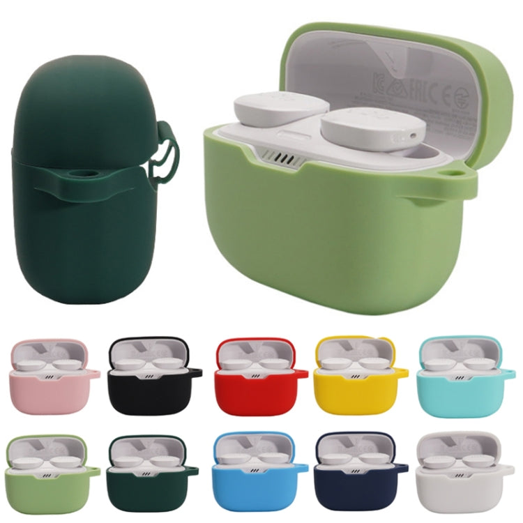 For JBL T230NC TWS Wireless Bluetooth Headphones Silicone Case(Ink Green) - JBL Earphone Case by PMC TechLife | Online Shopping South Africa | PMC TechLife | Buy Now Pay Later Mobicred