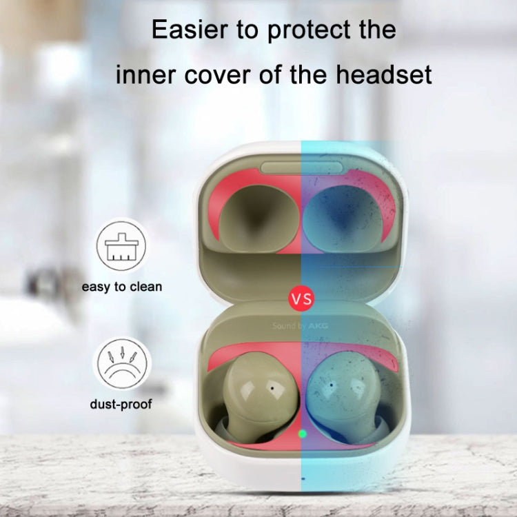 5 PCS Headphone Inner Cover Metal Dustproof Sticker For Samsung Galaxy Buds 2(Silver Gray) - Samsung Earphone Case by PMC TechLife | Online Shopping South Africa | PMC TechLife | Buy Now Pay Later Mobicred