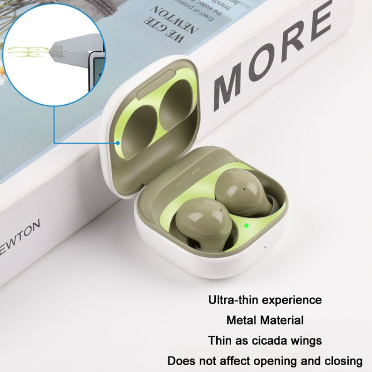 5 PCS Headphone Inner Cover Metal Dustproof Sticker For Samsung Galaxy Buds 2(Gold) - Samsung Earphone Case by PMC TechLife | Online Shopping South Africa | PMC TechLife | Buy Now Pay Later Mobicred