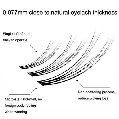 BQI B7229 Lightweight Natural Curling Three-dimensional Slim False Eyelashes, Style: Type A+Fishtail (120PCS) - Eyes by BQI | Online Shopping South Africa | PMC Jewellery