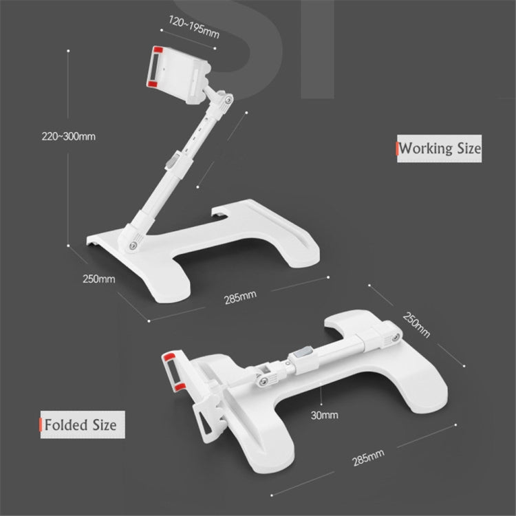 Mobile Phone Stand Bed Desktop Lap Tablet Stand Bedside Support Stand(White) - free shipping - PMC TechLife - Order now!