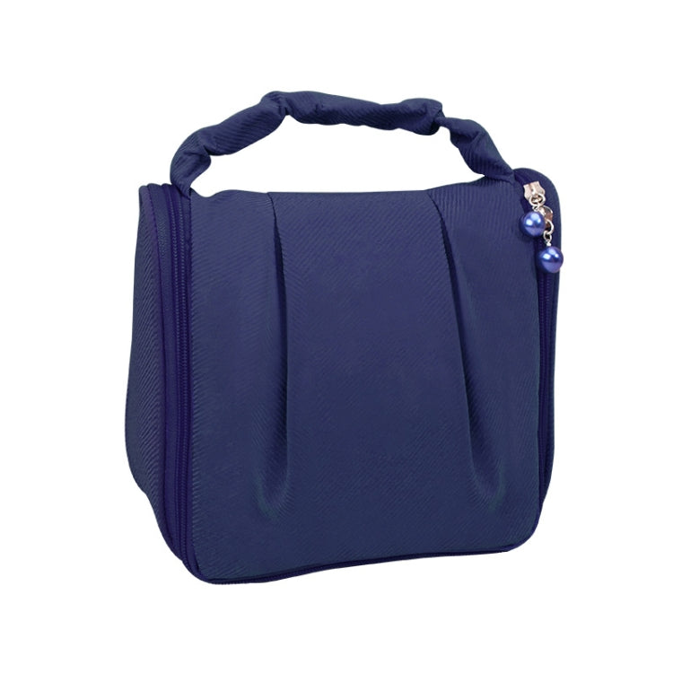 RH2205 Travel Hanging Pleated Portable Cosmetic Bag(Navy Blue) - Storage Boxes by PMC Jewellery | Online Shopping South Africa | PMC Jewellery