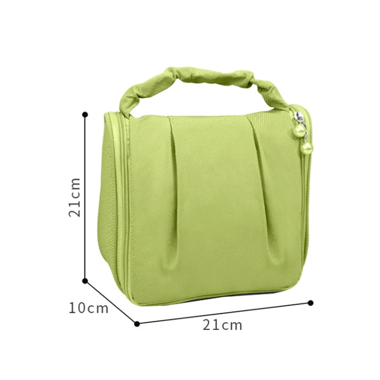 RH2205 Travel Hanging Pleated Portable Cosmetic Bag(Green) - Storage Boxes by PMC Jewellery | Online Shopping South Africa | PMC Jewellery