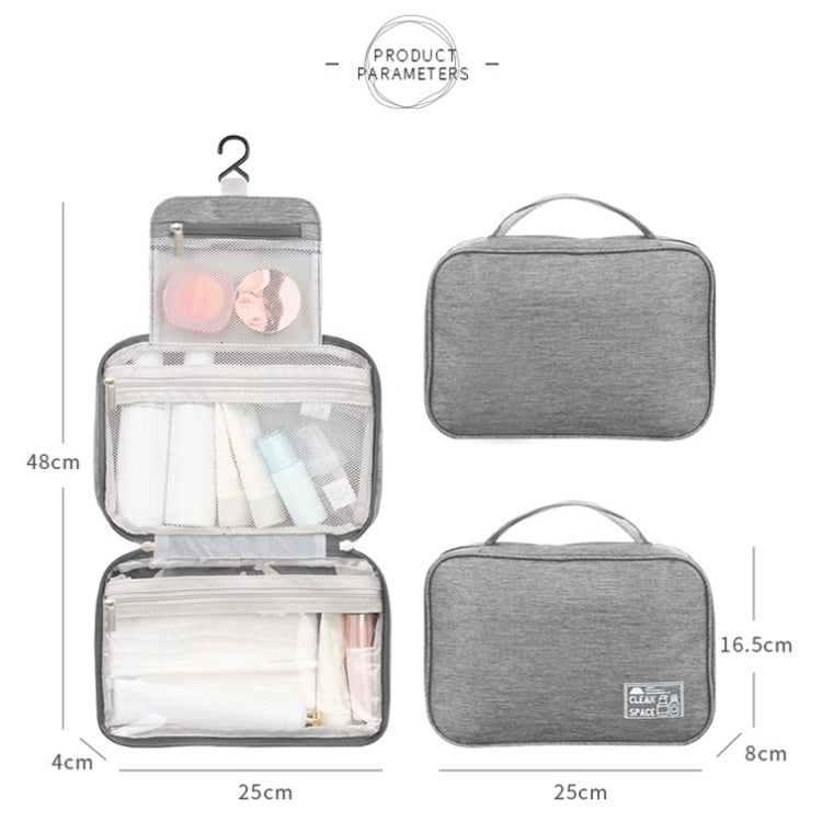 RH261 Foldable Travel Dry and Wet Separation Washing Bag(Grey) - Storage Boxes by PMC Jewellery | Online Shopping South Africa | PMC Jewellery