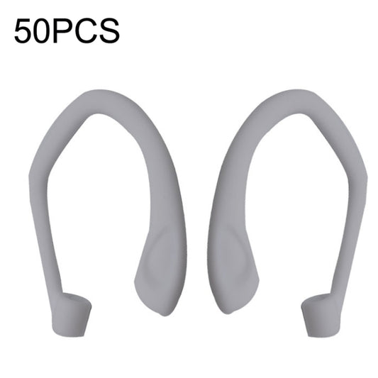 50PCS EG40 For Apple Airpods Pro Sports Wireless Bluetooth Earphone Silicone Non-slip Ear Hook(White) - Anti-lost & Holder by PMC Jewellery | Online Shopping South Africa | PMC Jewellery