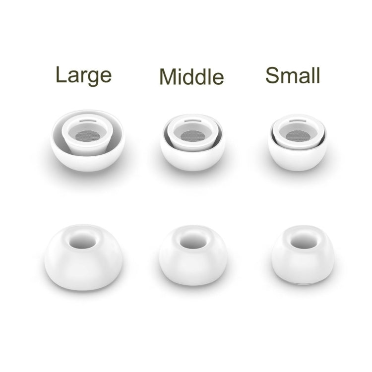 4 Sets / 12pcs In-Ear Headphones Silicone Earphone Earbud Case For AirPods  Pro / Pro 2(White) - Earmuff & Pad by PMC TechLife | Online Shopping South Africa | PMC TechLife | Buy Now Pay Later Mobicred