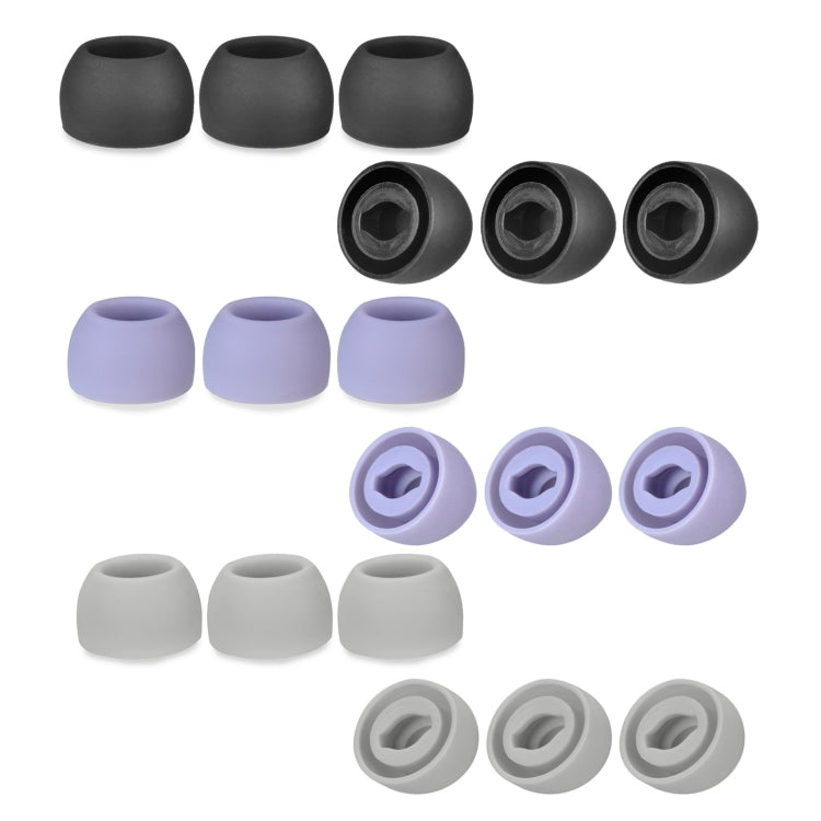 6 PCS Silicone Earplugs For TWS Samsung Galaxy Buds Pro( Large Black) - Anti-dust & Ear Caps by PMC TechLife | Online Shopping South Africa | PMC TechLife