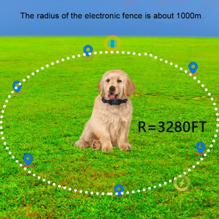 Dog Trainer Electronic Fence Smart GPS Wireless Bark Stop(White) - Training Aids by PMC Jewellery | Online Shopping South Africa | PMC Jewellery