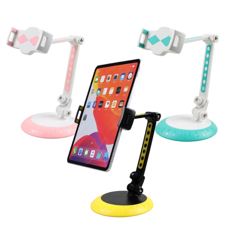 CJ-010 Rotating Desktop Tablet Bracket Foldable Online Learning Support Bracket(Yellow Black) - Desktop Holder by PMC TechLife | Online Shopping South Africa | PMC TechLife