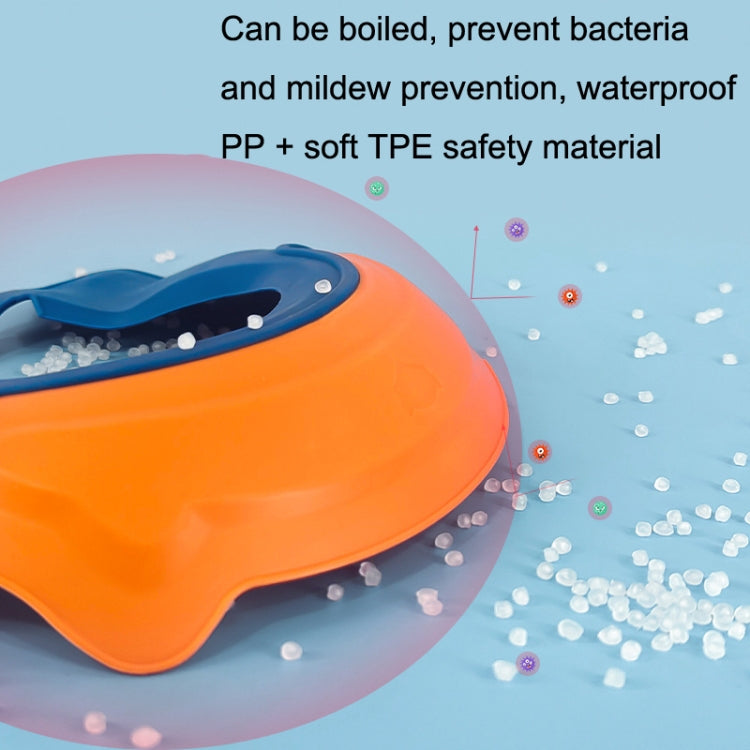 3PCS Shampoo Earmuffs Silicon Infant Wash Bath Cap Child Washing Hat(Orange) - Baby Care by PMC TechLife | Online Shopping South Africa | PMC TechLife