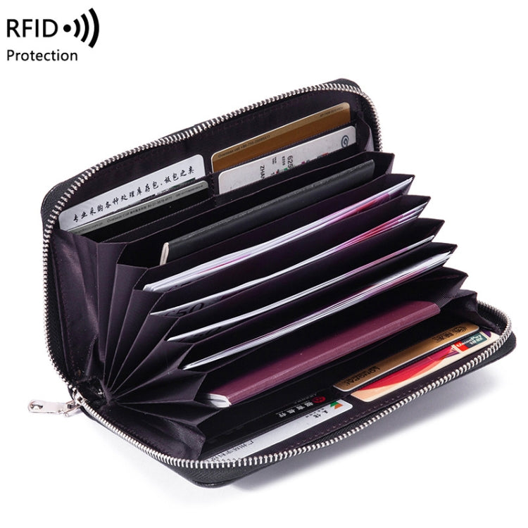 1659 RFID Anti-magnetic Anti-theft Passport Bag Document Bag Wallet(Brown) - free shipping - PMC TechLife - Order now!