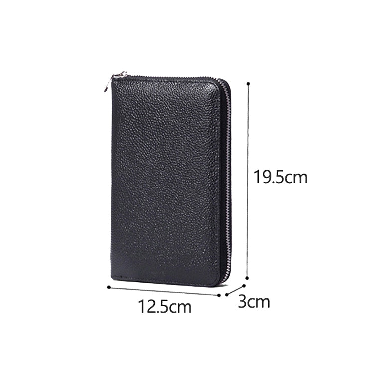 1659 RFID Anti-magnetic Anti-theft Passport Bag Document Bag Wallet(Yellow) - free shipping - PMC TechLife - Order now!