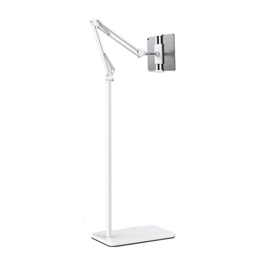 155cm Live Broadcast Bedside Cantilever Floor Bracket Phone Tablet Clip (White) - Lazy Bracket by PMC Jewellery | Online Shopping South Africa | PMC Jewellery