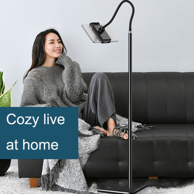 155cm Live Broadcast Bedside Cantilever Floor Bracket Bluetooth Remote Control Model (White) - Lazy Bracket by PMC TechLife | Online Shopping South Africa | PMC TechLife