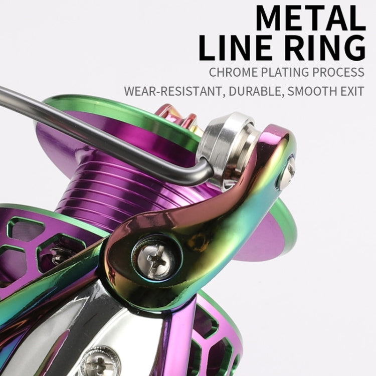 Colorful Metal Fish Line Wheel Long Throw Sea Rod Spinning Wheel, Specification: SK3000 - Fishing Reels by PMC TechLife | Online Shopping South Africa | PMC TechLife