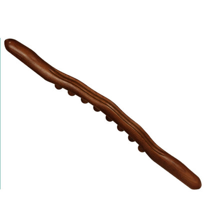 Eight-bead Beech Wood Carbonized Massage Stick Rolling Tendon Scraping Stick 53cm - Massage & Relaxation by PMC Jewellery | Online Shopping South Africa | PMC Jewellery