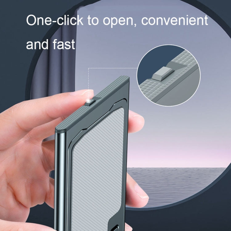 028 Portable Foldable Aluminum Alloy Phone Live Holder(Blue) - Desktop Holder by PMC TechLife | Online Shopping South Africa | PMC TechLife