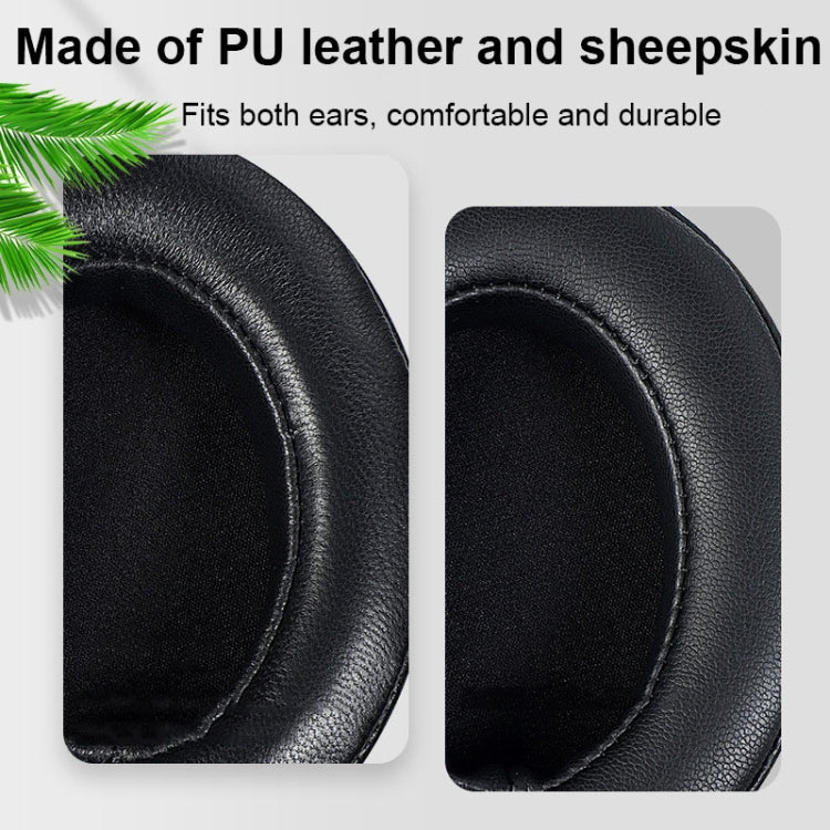2 PCS Breathable Foam Headphone Earmuffs with Buckle For Sennheiser Momentum 3, Spec: Gold Lambskin - Earmuff & Pad by PMC TechLife | Online Shopping South Africa | PMC TechLife