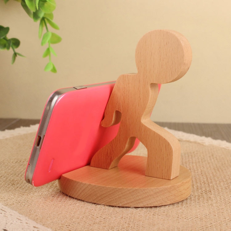 Wooden Mobile Phone Bracket Beech Lazy Mobile Phone Holder,Style: Staunch - Desktop Holder by PMC Jewellery | Online Shopping South Africa | PMC Jewellery