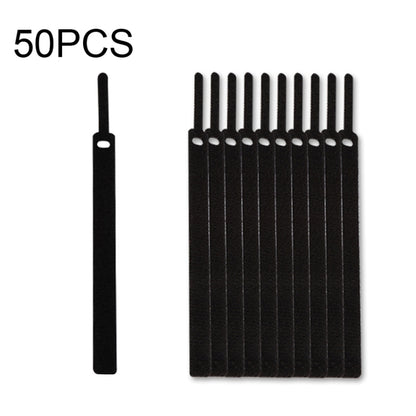 50 PCS Needle Shape Self-adhesive Data Cable Organizer Colorful Bundles 15 x 200mm(Black) - Cable Organizer by PMC Jewellery | Online Shopping South Africa | PMC Jewellery