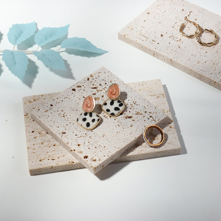 2 PCS Cave Stone Jewelry Shooting Props Jewelry Display Stand, Color: Beige (10x10cm) -  by PMC TechLife | Online Shopping South Africa | PMC TechLife
