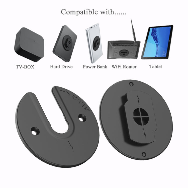 Tablet Router TV Box Wall Mount Bracket Holder(White) - Lazy Bracket by PMC TechLife | Online Shopping South Africa | PMC TechLife