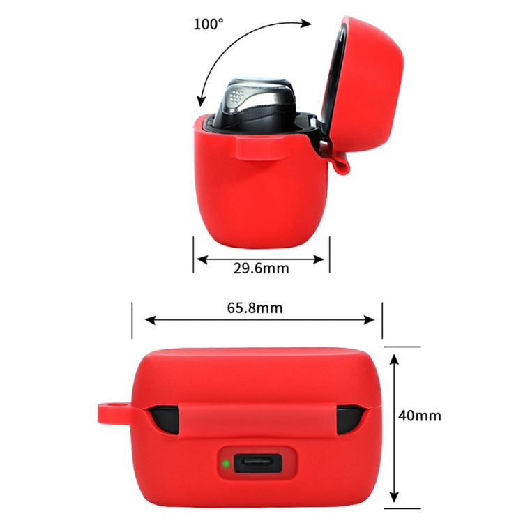 For Jabra Elite75T Sports Bluetooth Headphones Soft Silicone Case with hooks(Red) - free shipping - PMC TechLife - Order now!