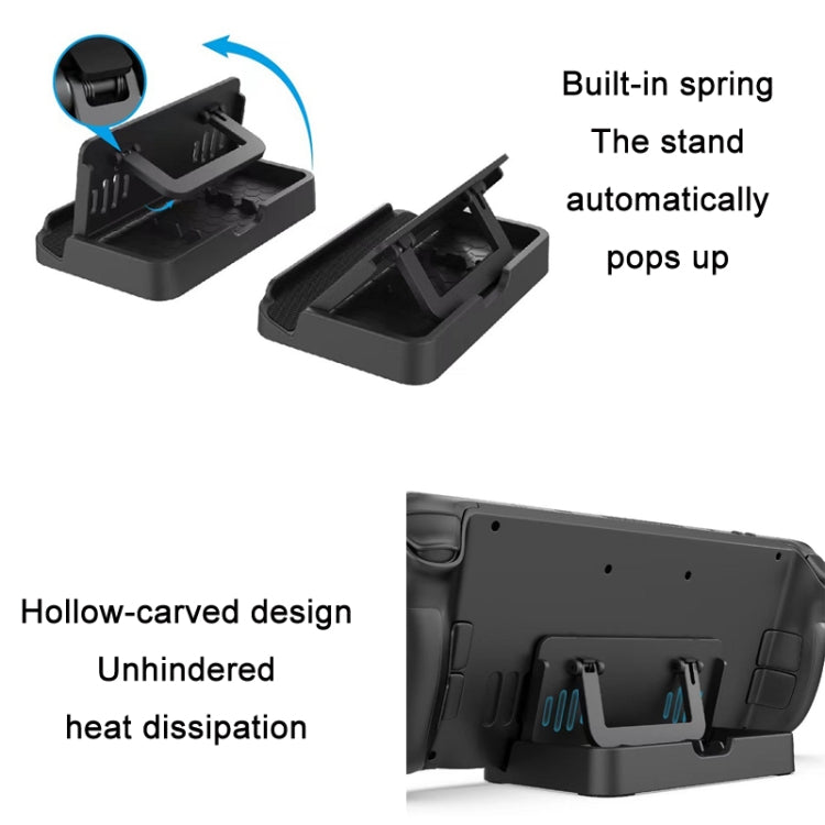 PGTECH For Steam Deck Adjustable Folding Console Stand + Trackpad Sticker Set - Accessories by PMC Jewellery | Online Shopping South Africa | PMC Jewellery