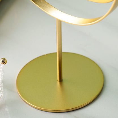 Desktop Makeup Mirror Simple Portable Mirror Rotating Dressing Mirror,Style: Gold Stand Model - Mirror by PMC Jewellery | Online Shopping South Africa | PMC Jewellery