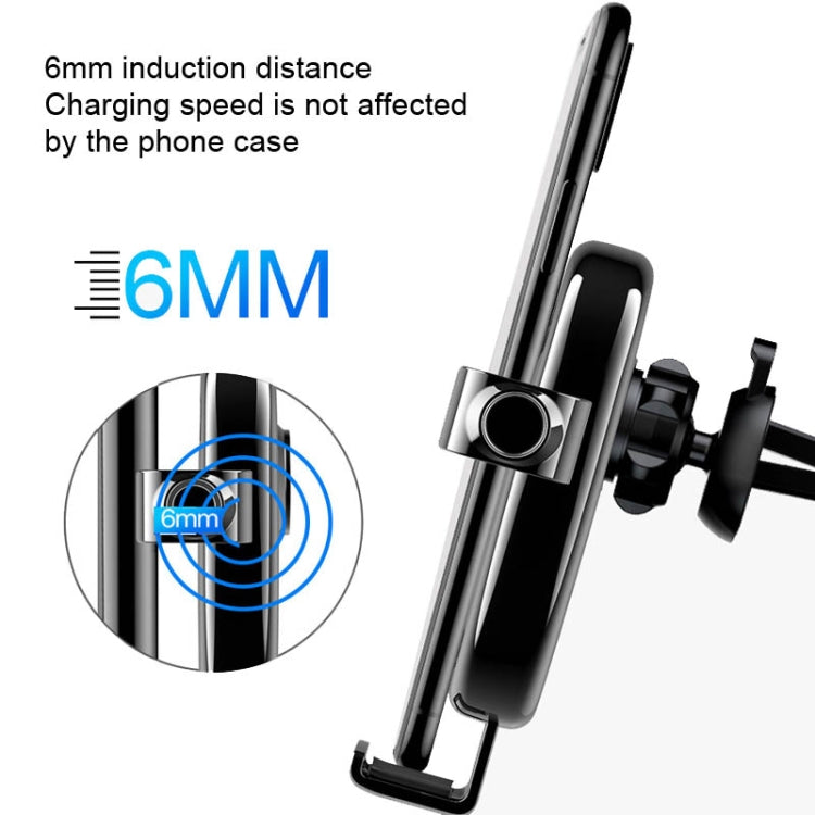 S19 15W Gravity Car Phone Wireless Charging Stand(White) - Wireless Charger Holders by PMC TechLife | Online Shopping South Africa | PMC TechLife