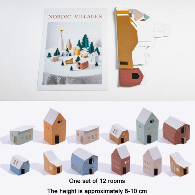 Christmas Mini Landscape Decoration Ornaments Photography Props(Paper Art House) - free shipping - PMC TechLife - Order now!