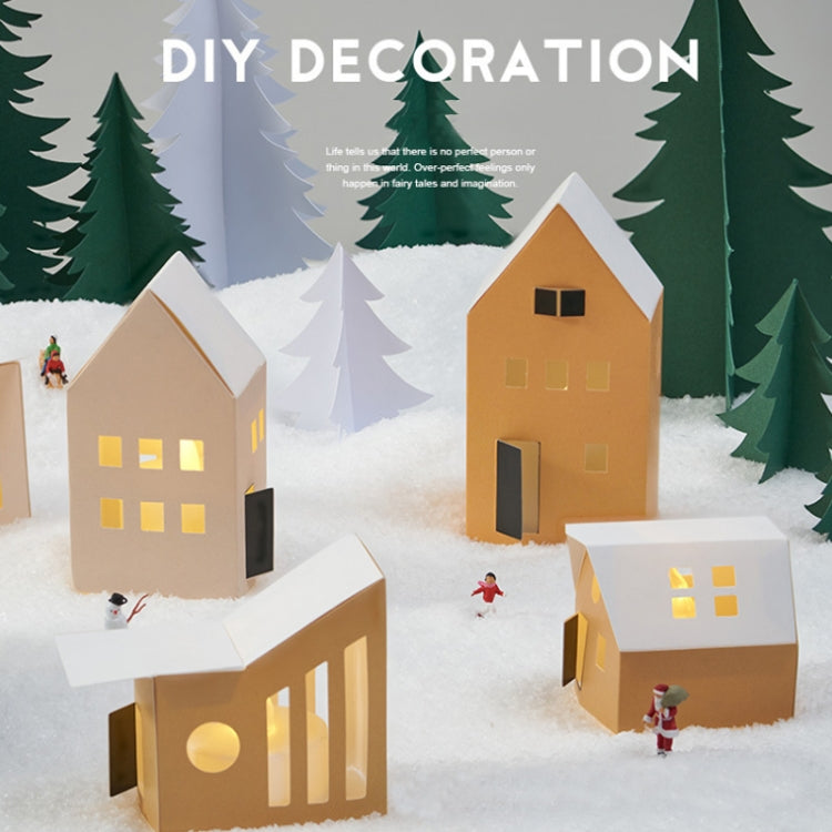 Christmas Mini Landscape Decoration Ornaments Photography Props(Paper Art House) - free shipping - PMC TechLife - Order now!