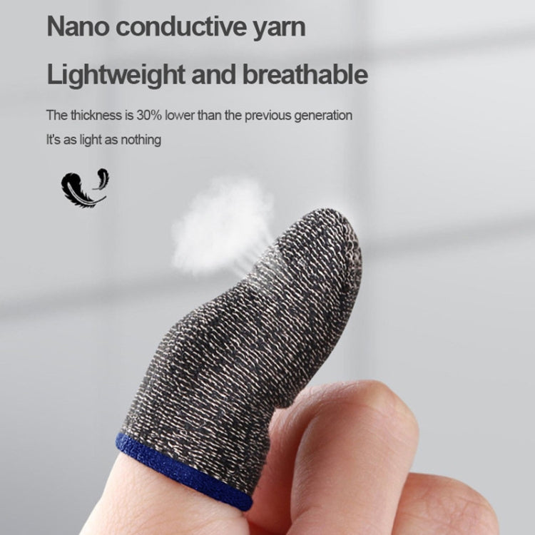 15 Pairs  18 Needles Gaming Finger Glove Anti-sweat and Non-slip Glove,Color: Silver Fibre Red Trim - Gaming Finger Sleeves by PMC TechLife | Online Shopping South Africa | PMC TechLife