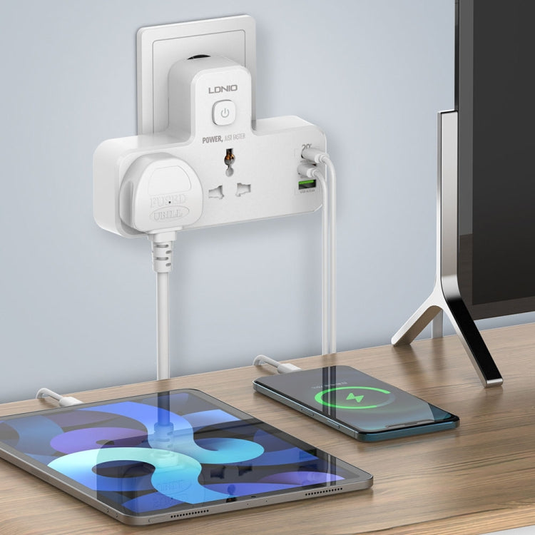 LDNIO SC2311 20W PD+QC 3.0 Multifunctional Home Fast Charging Socket with Night Light, Spec: US Plug - Extension Socket by LDNIO | Online Shopping South Africa | PMC TechLife | Buy Now Pay Later Mobicred