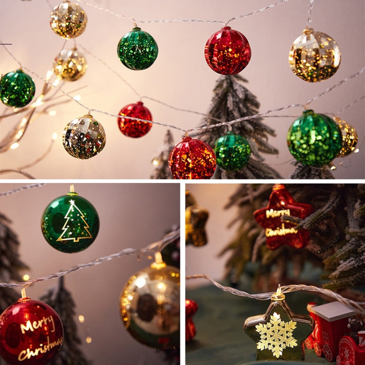 LED Christmas Decorative Ball Lights Scene Arrangement Lantern String, Spec: Battery Type 5m(Ball) - Holiday Lights by PMC Jewellery | Online Shopping South Africa | PMC Jewellery