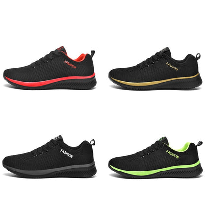 JD-9088 Autumn Fly Woven Soft Bottom Men Leisure Shoes Couple Running Shoes, Size: 39(Black Ash) - Casual Shoes by PMC Jewellery | Online Shopping South Africa | PMC Jewellery